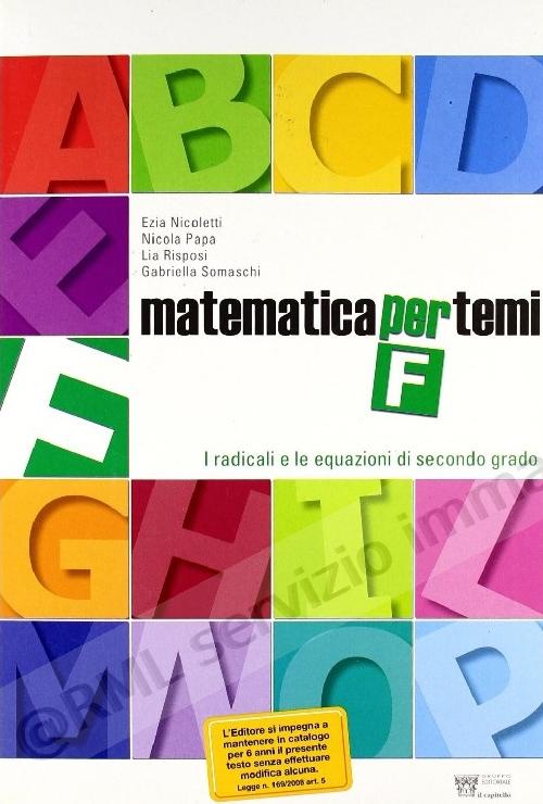MATEMATICA PER TEMI F