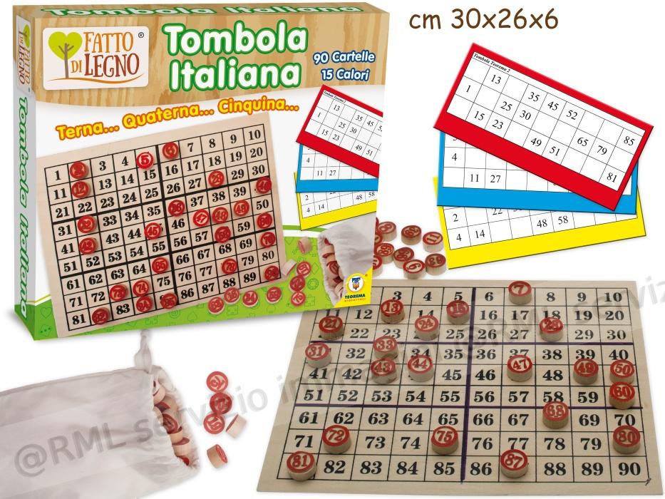 TOMBOLA ITALIANA 90 CARTELLE