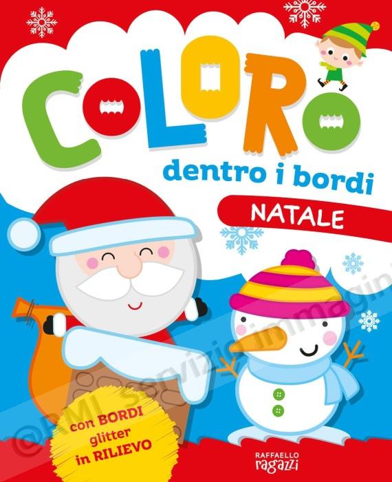 natale coloro dentro i bordi