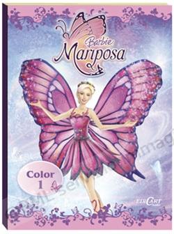 BARBIE MARIPOSA da colorare...