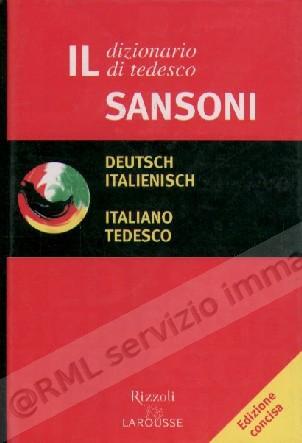 DIZIONARIO TEDESCO SANSONI...