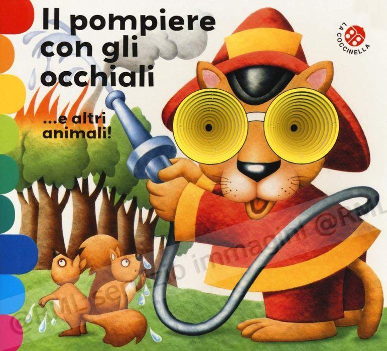 pompiere con gli occhiali