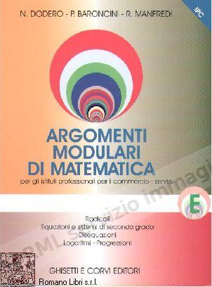 ARGOMENTI MODULARI DI...