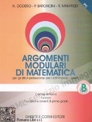 ARGOMENTI MODULARI DI...