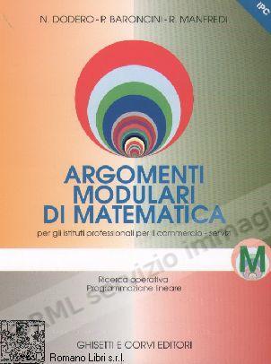 ARGOMENTI MODULARI DI...