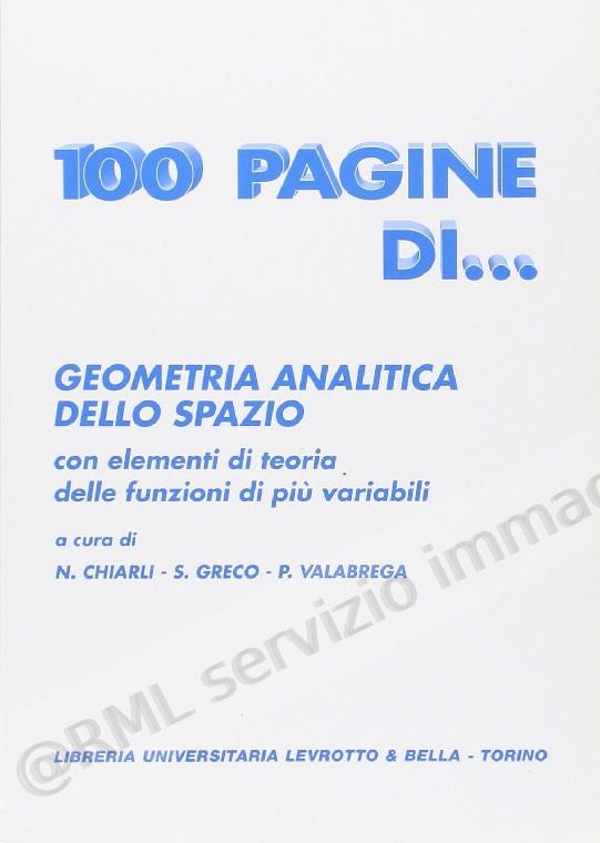 100 PAGINE, GEOMETRIA...