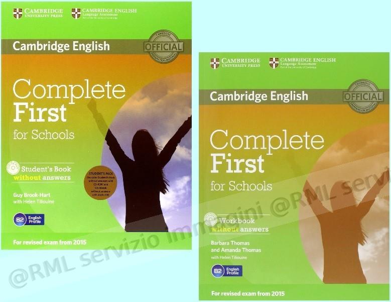 COMPLETE FIRST FOR SCHOOLS...