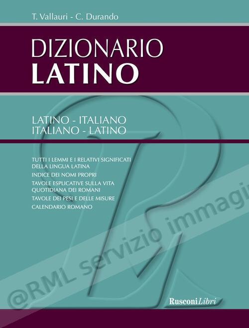 DIZIONARIO LATINO 2020...