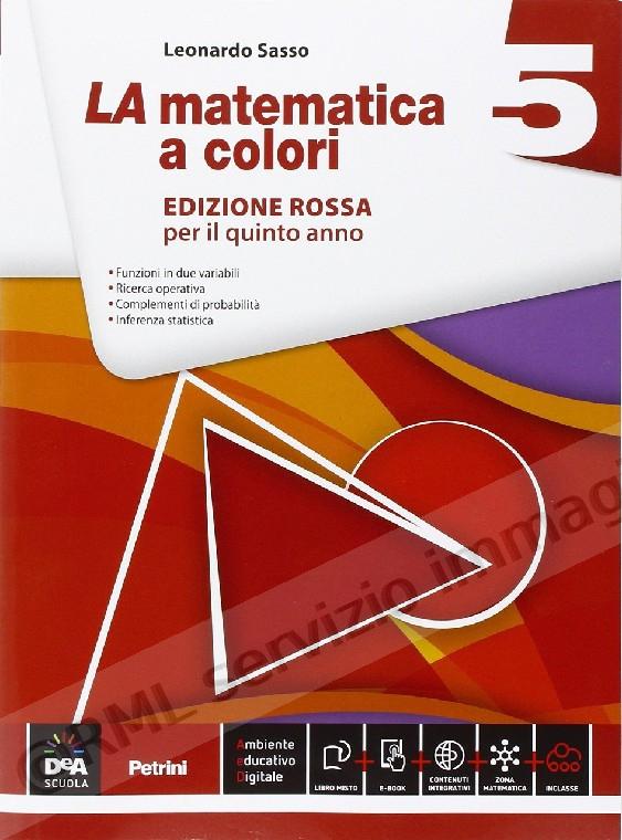 matematica a colori rossa 5...