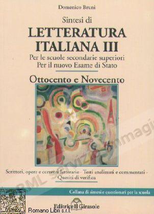 LETTERATURA ITALIANA 3...