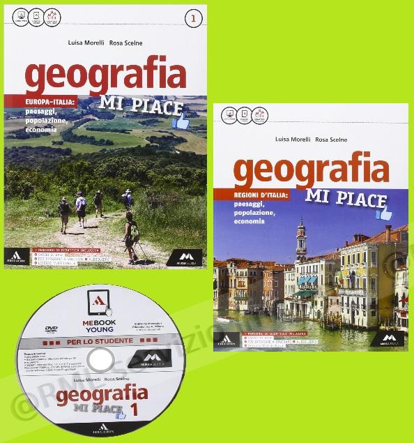 GEOGRAFIA MI PIACE 1 (2t) +DVD